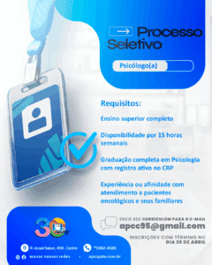 VAGA PARA PSICÓLOGO(A) | Processo Seletivo Aberto