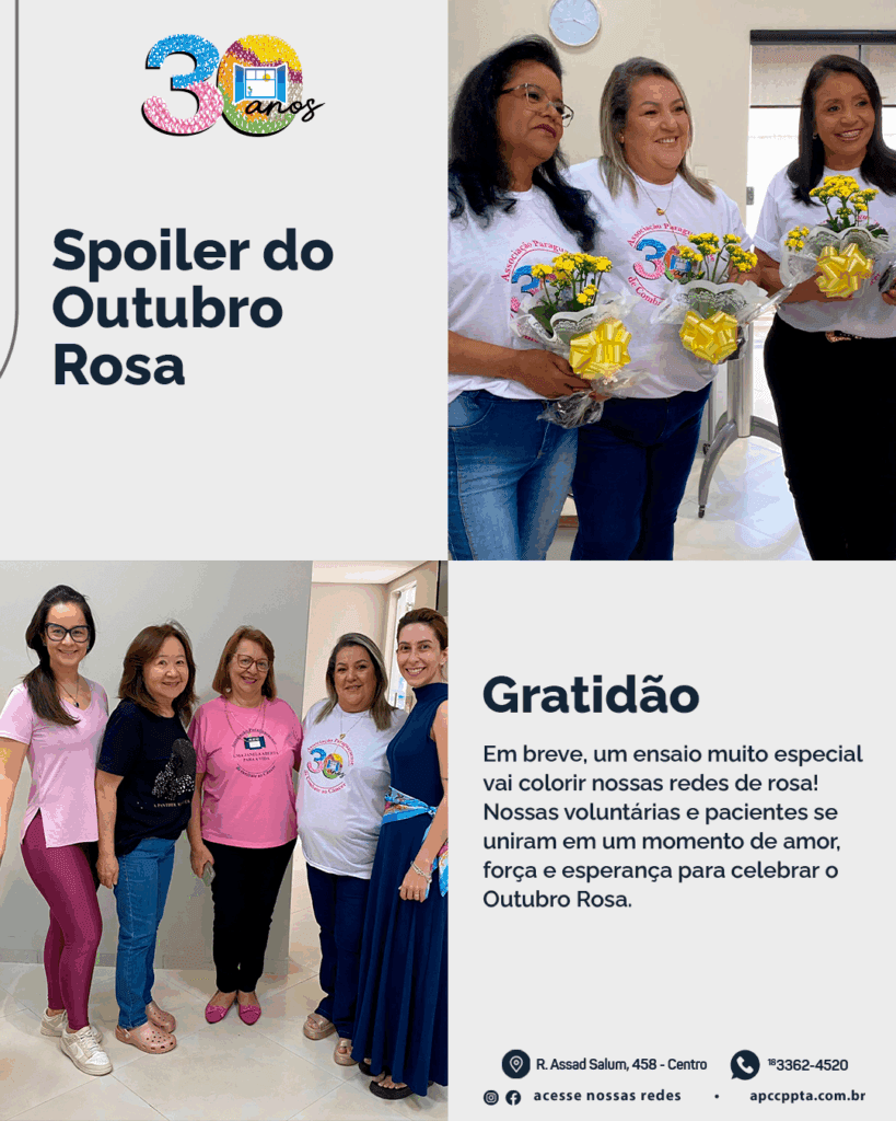 Spoiler do Outubro Rosa