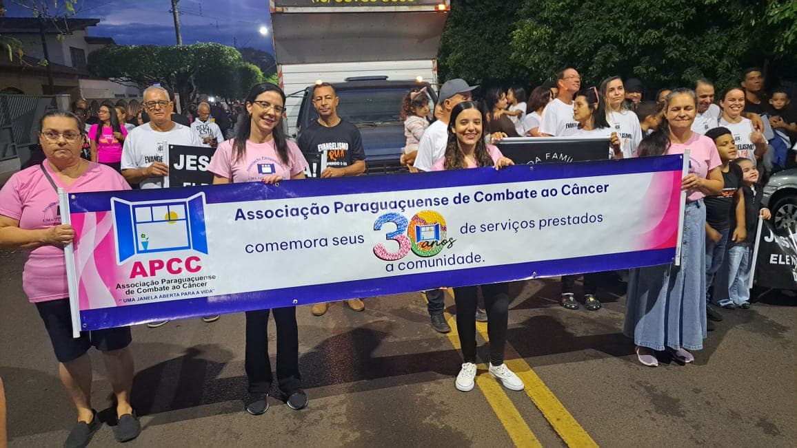 APCC participa da Marcha para Jesus e reforça mensagem do Outubro Rosa