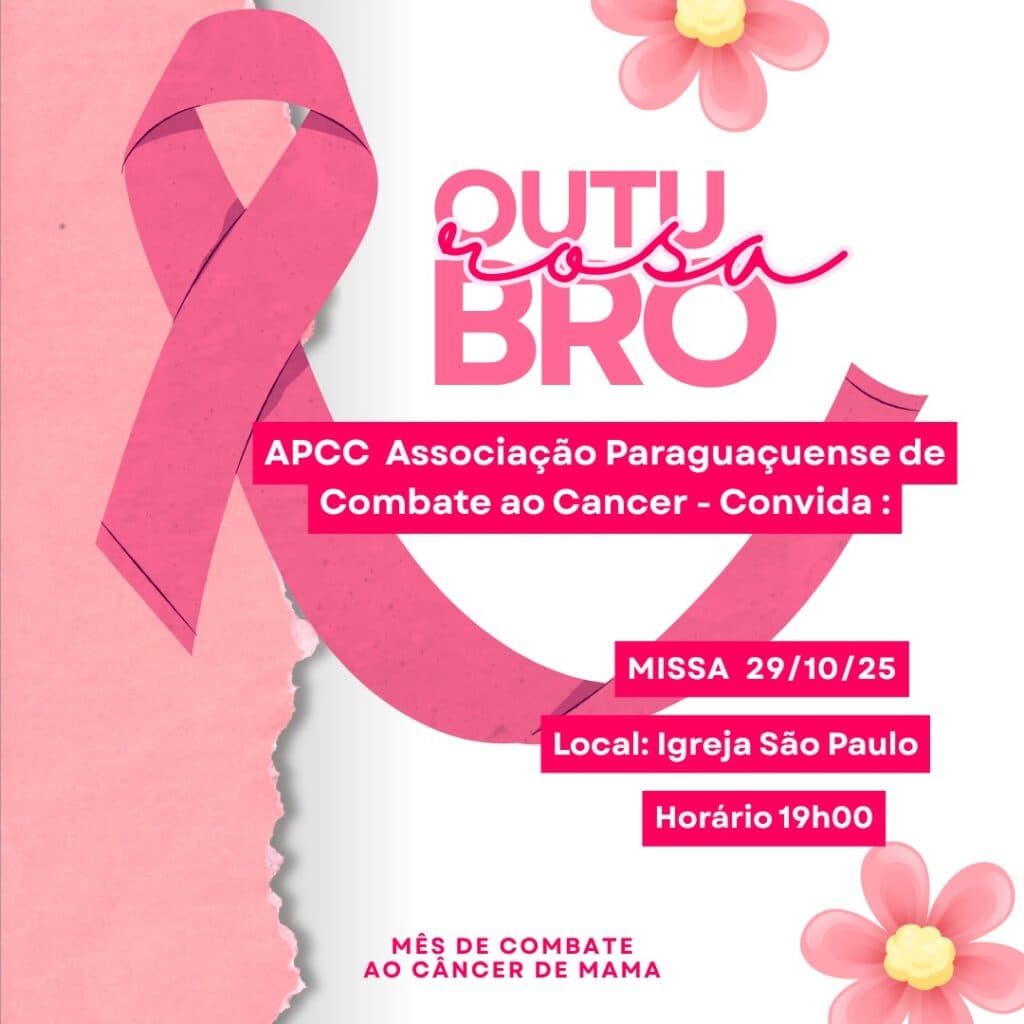 APCC Convida: Missa em homenagem ao Outubro Rosa